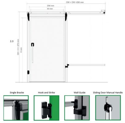 Cửa panel Intercold – Manual Sliding Door